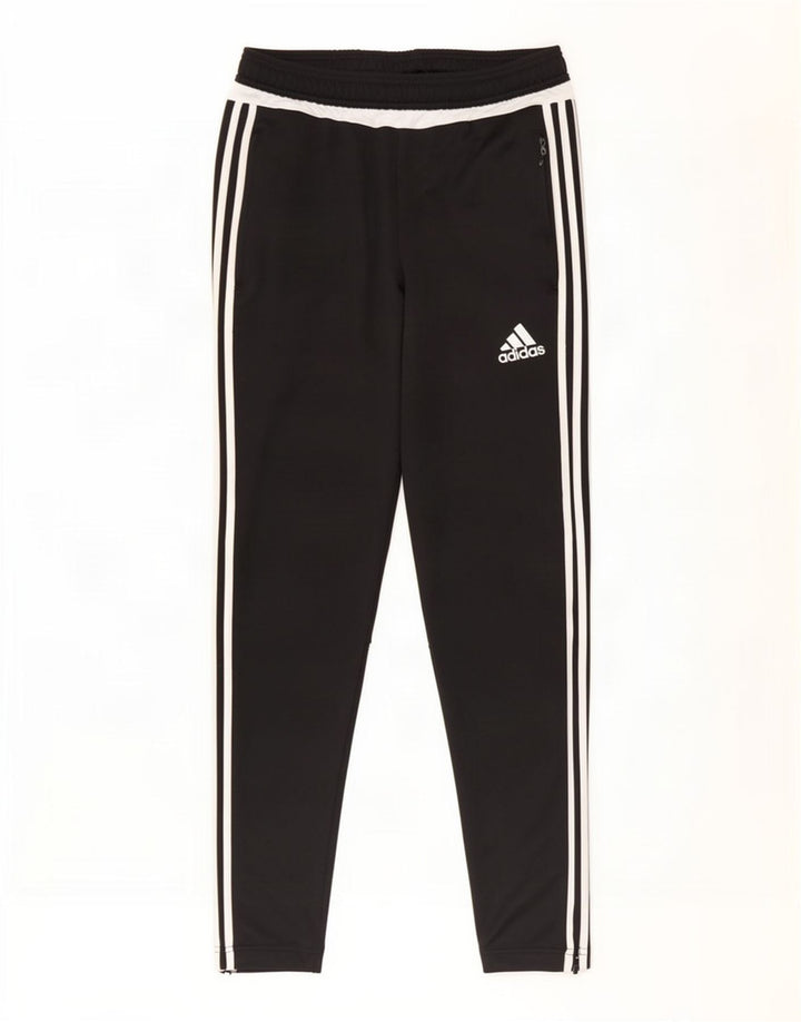 Calça de treino masculina Adidas Climacool pequena preta colorblock poliéster