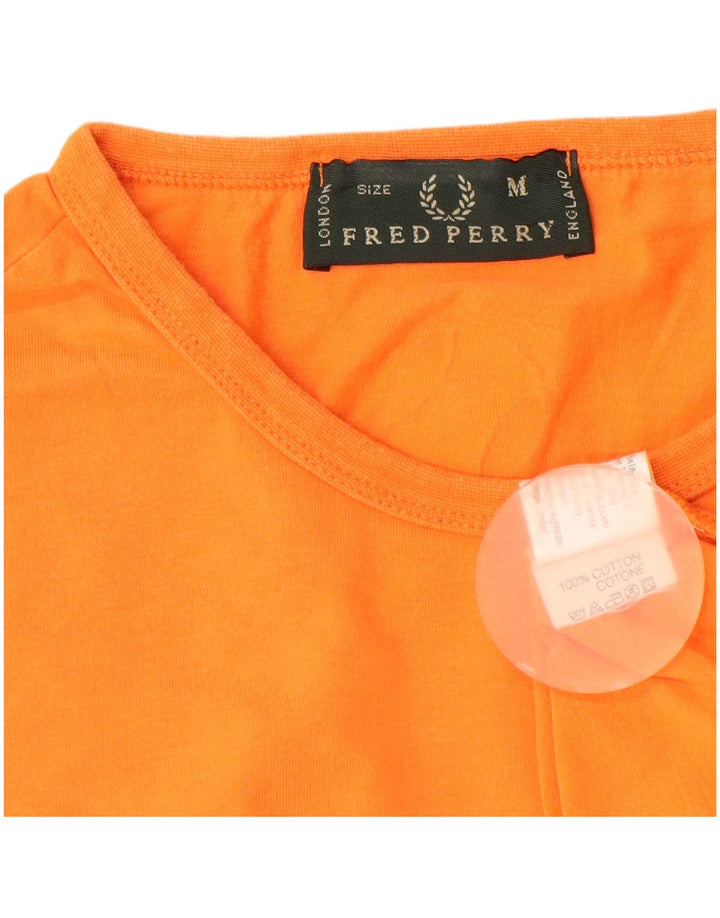 Camiseta masculina Fred Perry algodão laranja médio