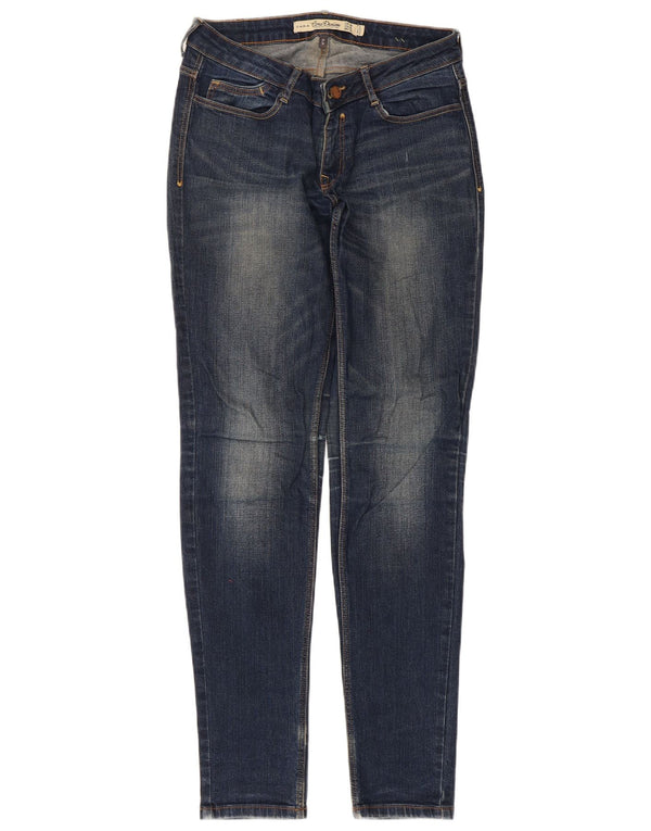 Zara Jeans Slim Feminino EU 38 Pequeno W28 L32 Azul Algodão