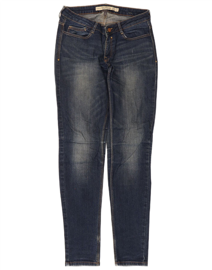 Zara Jeans Slim Feminino EU 38 Pequeno W28 L32 Azul Algodão
