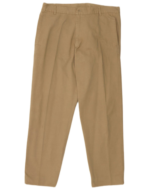 Calça chino reta feminina North Sails IT 54 2XL W38 L30 algodão bege