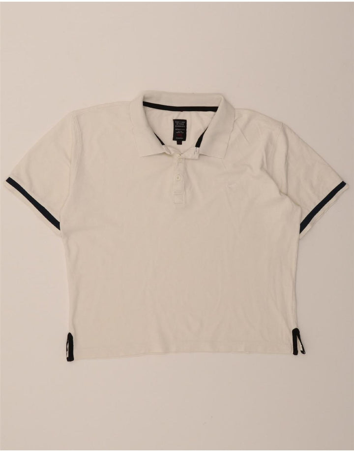 CARRERA Womens Polo Shirt UK 20 2XL White Cotton Vintage Carrera and Second-Hand Carrera from Messina Hembry 
