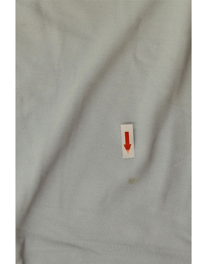 Camisa polo masculina Lacoste tamanho 5 grande algodão azul