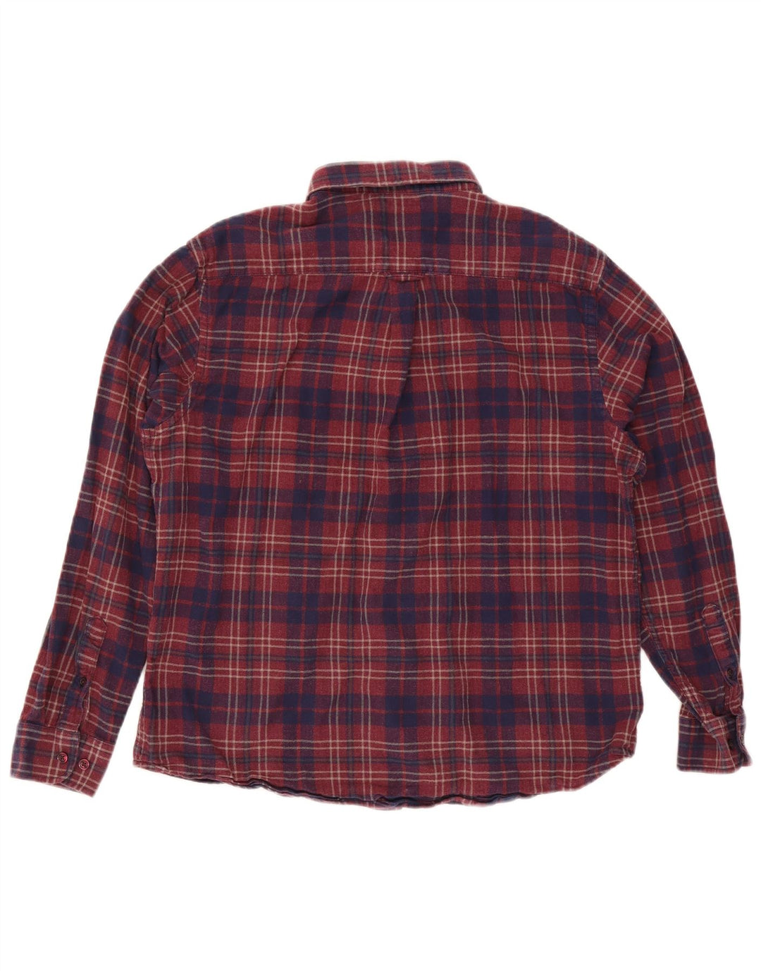 Camisa masculina de flanela James Pringle XL de algodão xadrez vermelho