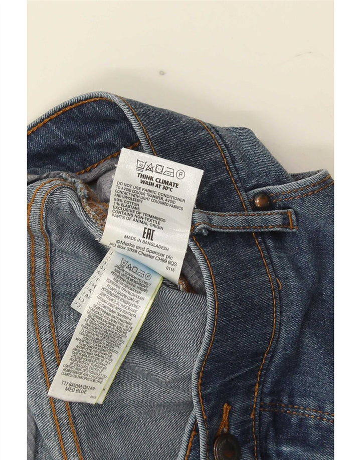 Jeans Marks & Spencer masculino regular fit reto W40 L33 algodão azul