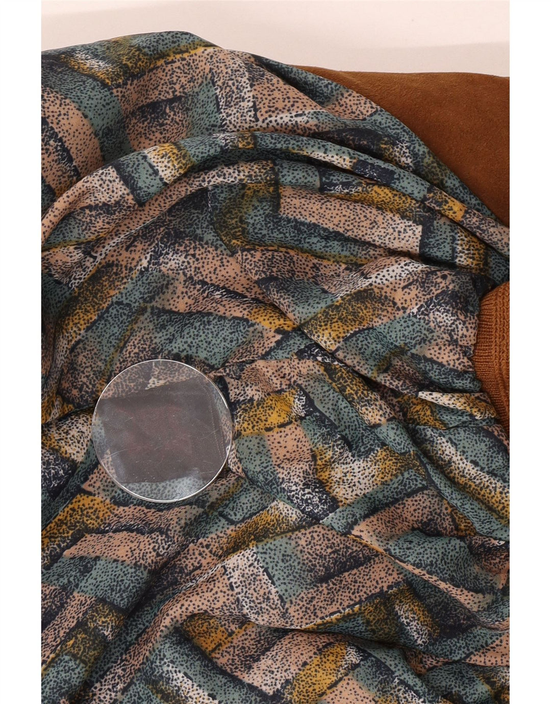 Jaqueta bomber masculina vintage de camurça Reino Unido 38 couro marrom médio