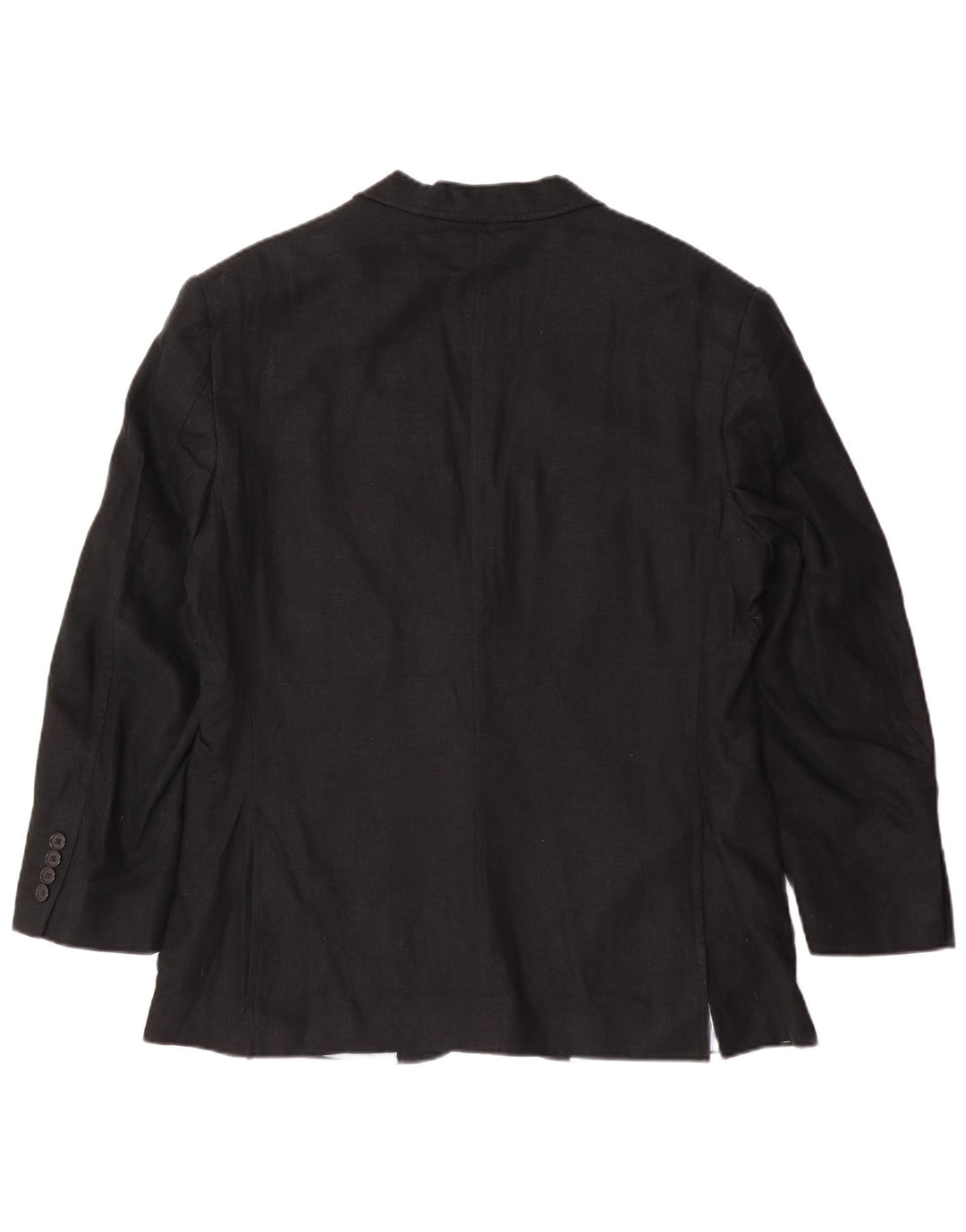 Jaqueta blazer masculina de 2 botões MARKS & SPENCER Reino Unido 40 grande linho preto