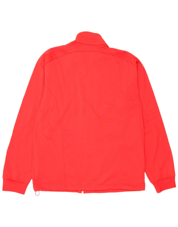 Adidas Mens Climalite Tracksuit Top Jaqueta Grande Poliéster Vermelho