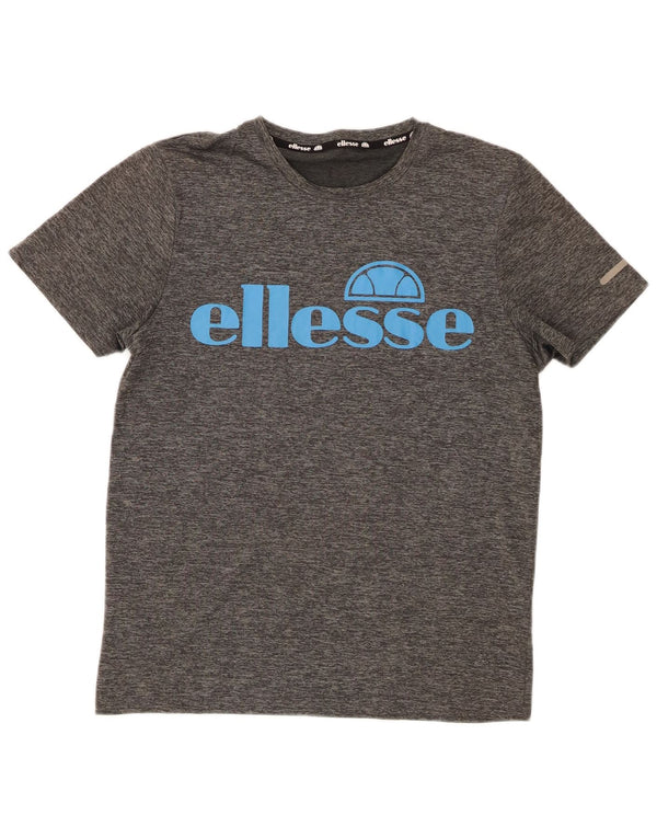 Camiseta feminina Ellesse com estampa gráfica UK 14 poliéster cinza médio