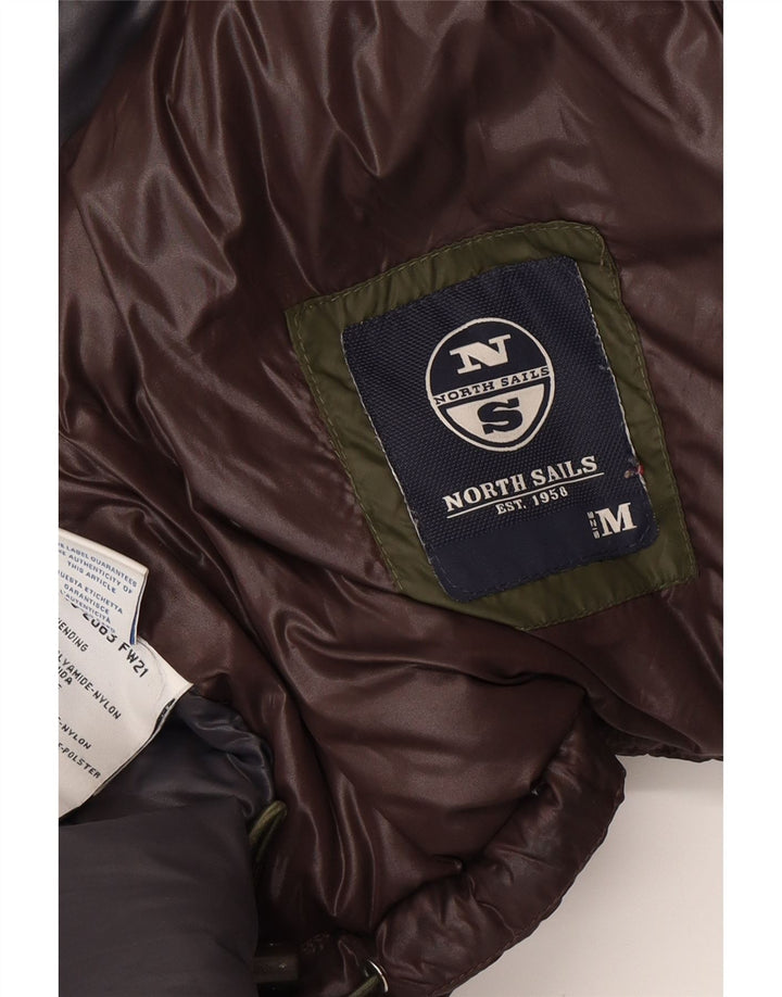 Jaqueta acolchoada masculina NORTH SAILS UK 38 poliamida marrom médio