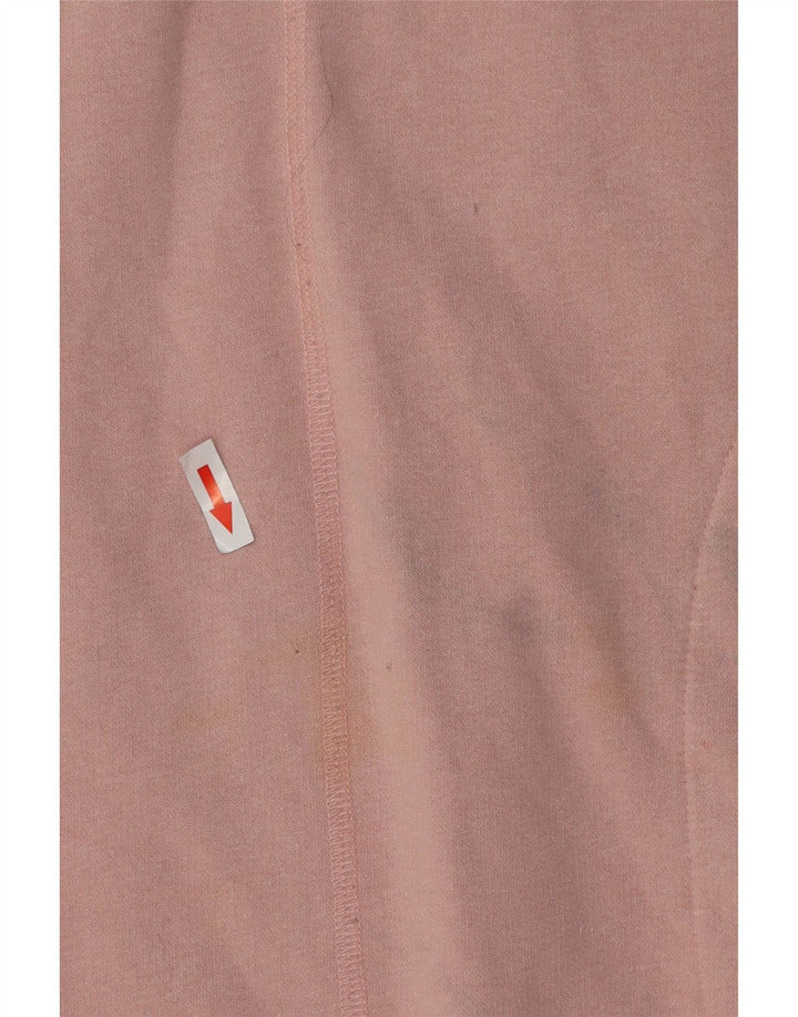 Suéter com capuz grande Joules feminino Reino Unido 10 algodão rosa pequeno