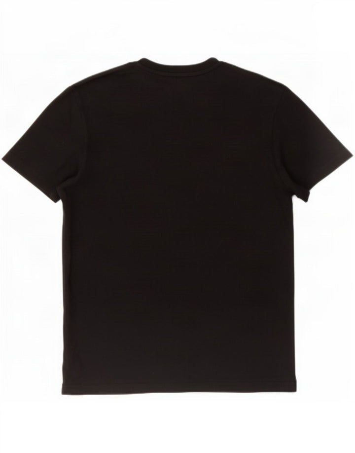 Camiseta masculina Lyle & Scott pequena preta poliéster