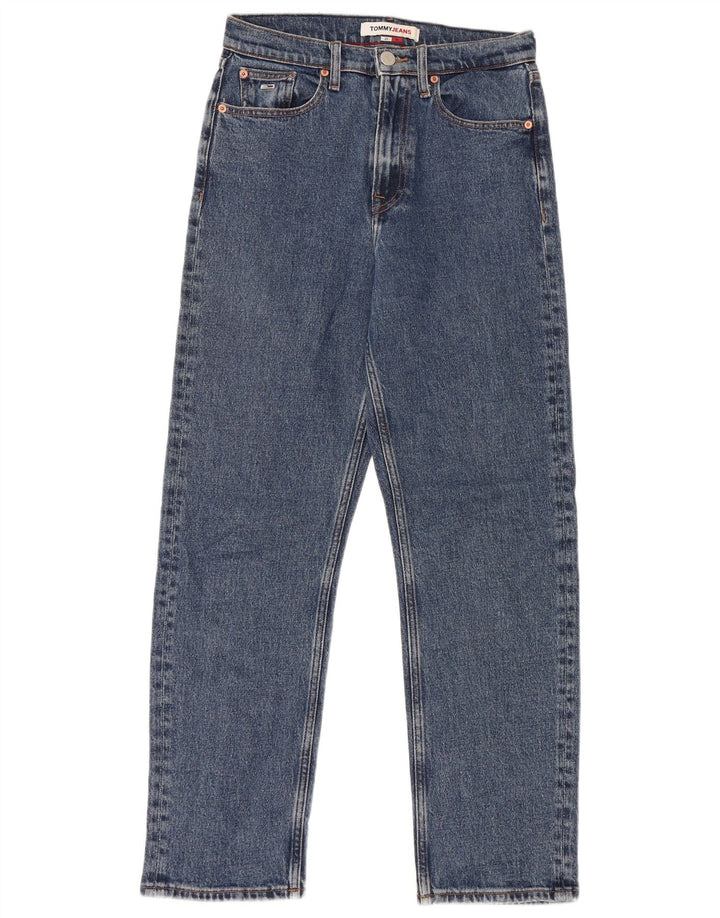 TOMMY HILFIGER Womens Straight Jeans W25 L30 Blue Cotton