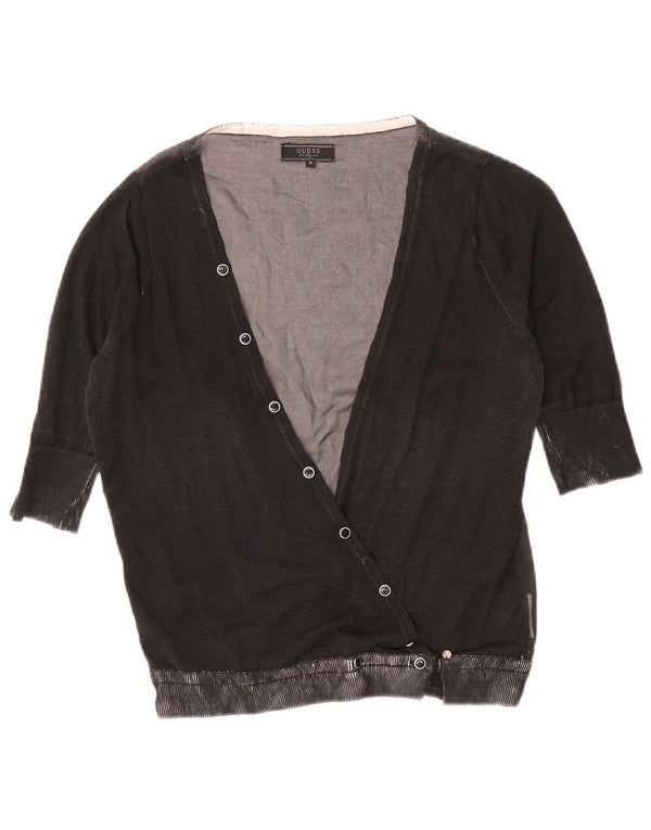 Suéter cardigã feminino Guess manga 3/4 Reino Unido 12 cinza médio