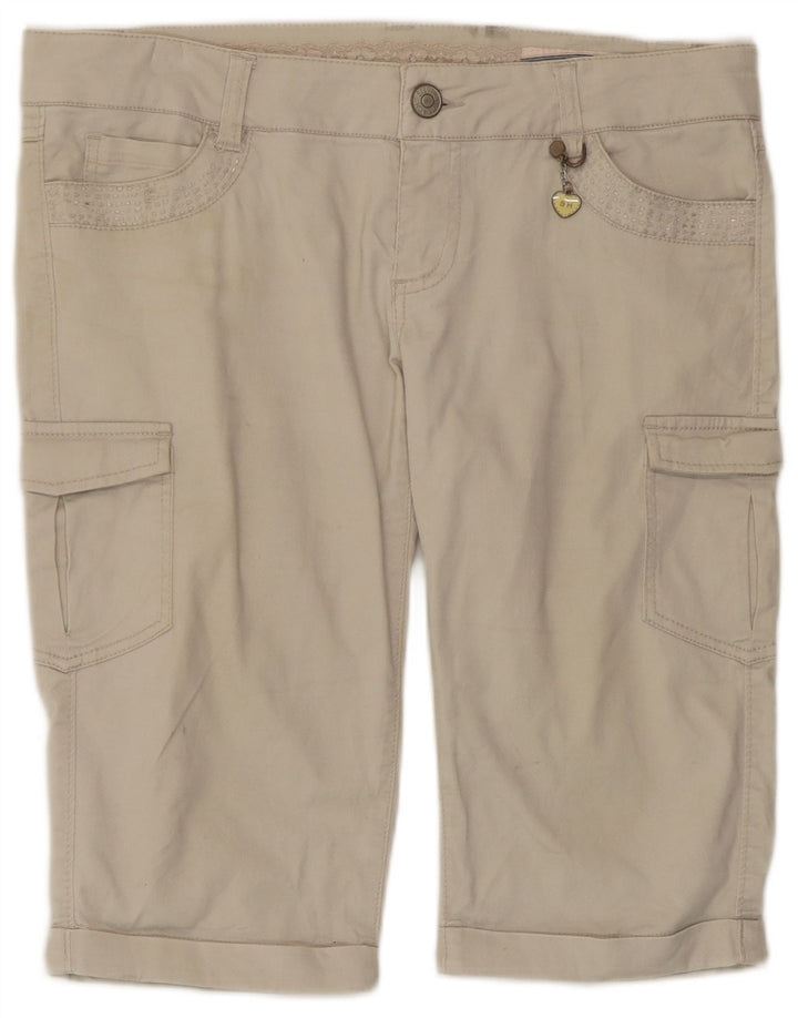 Shorts cargo feminino Silvian Heach IT 46 grande W34 bege