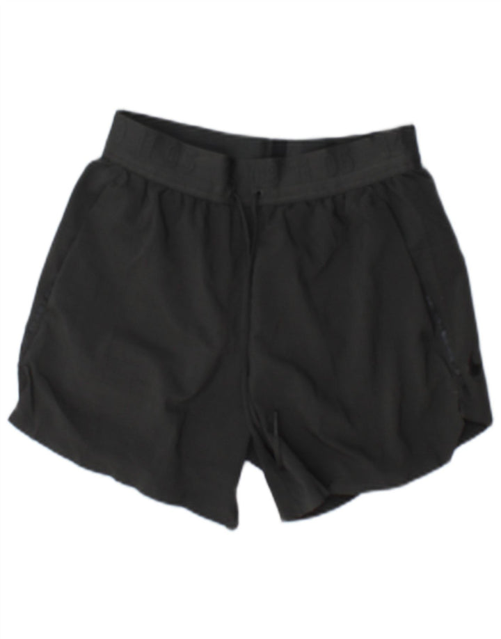 Shorts esportivos femininos Nike UK 10 pequenos cinza
