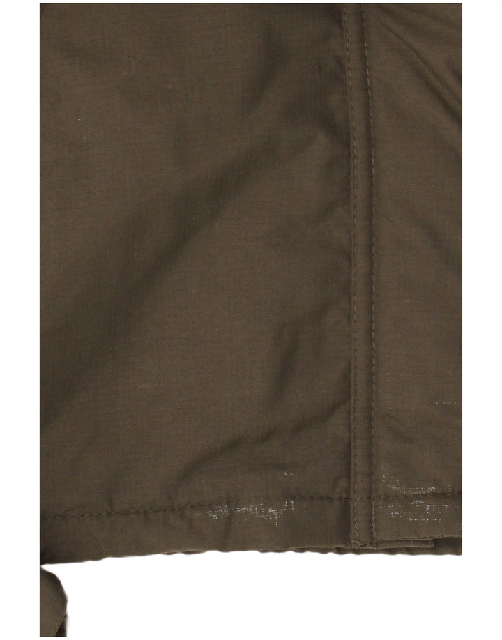 Jaqueta corta-vento feminina Superdry The Windcheater com capuz Reino Unido 10 pequeno cáqui