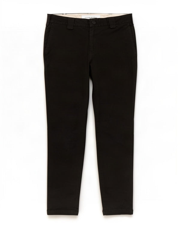 Calças Chino retas masculinas Dickies W34 L32 poliéster preto