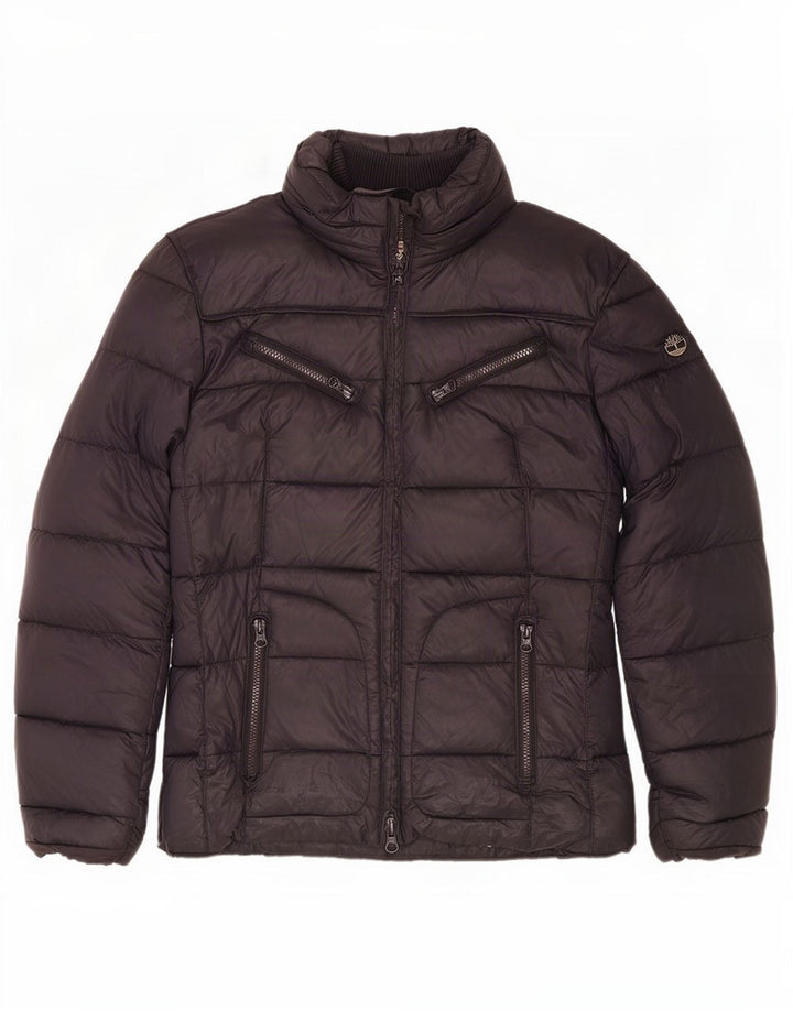 Jaqueta acolchoada feminina Timberland UK 16 grande nylon azul marinho