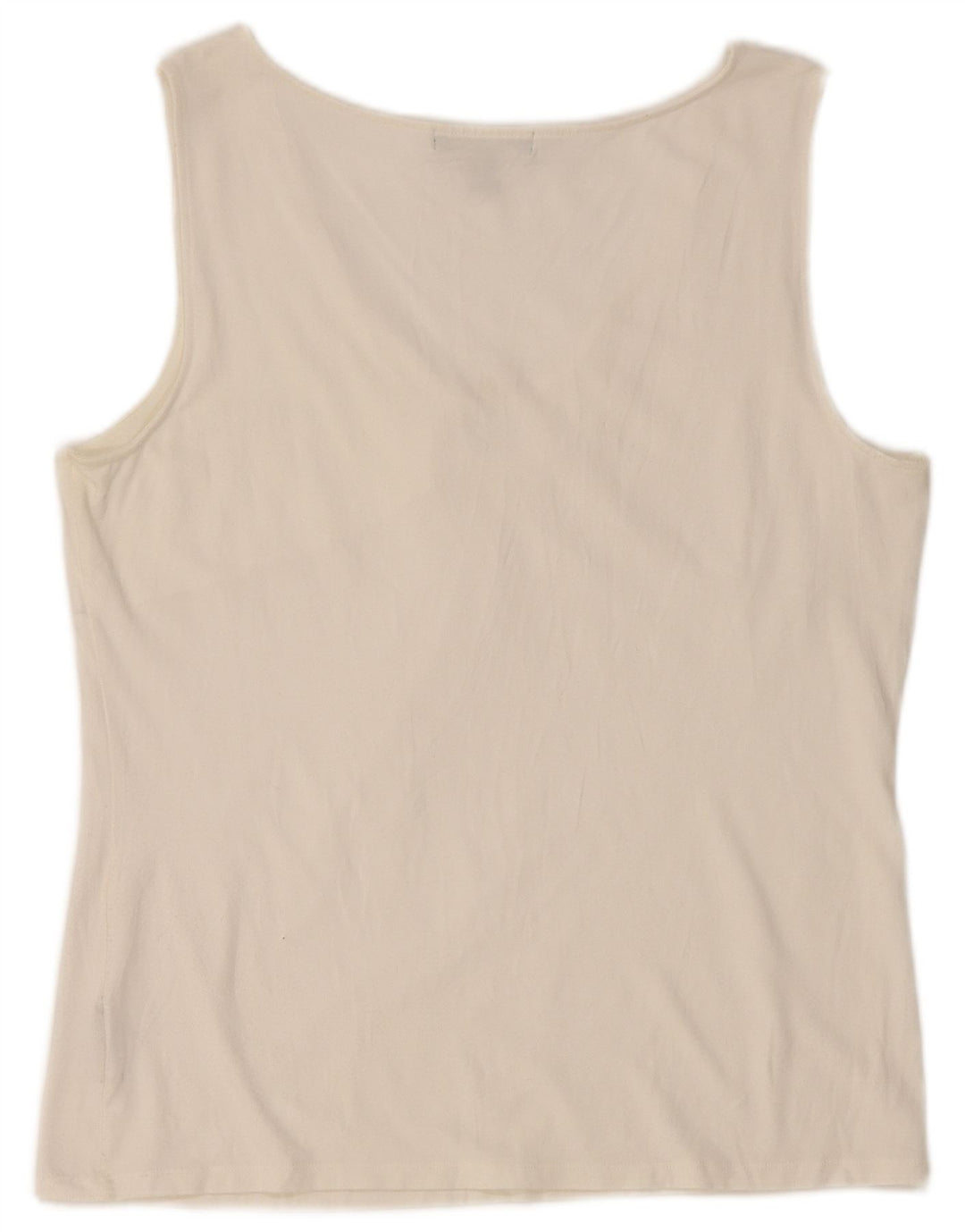 Blusa feminina sem mangas RALPH LAUREN Reino Unido 18 XL branco rayon