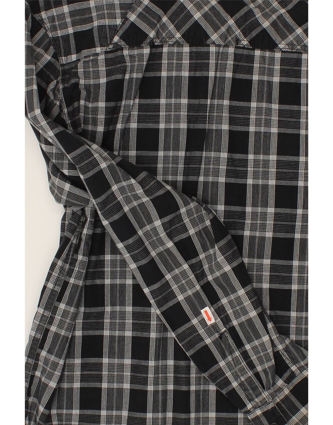 JACK & JONES Mens Shirt Medium Grey Check Cotton Vintage Jack & Jones and Second-Hand Jack & Jones from Messina Hembry 