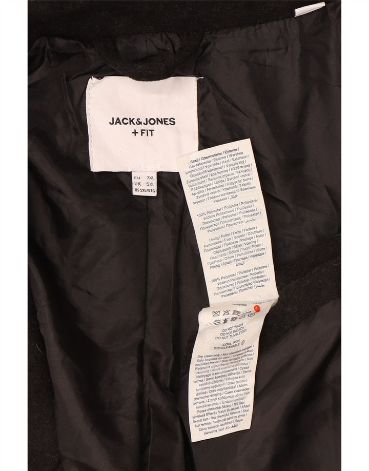 Sobretudo masculino Jack & Jones UK 50 5XL poliéster preto