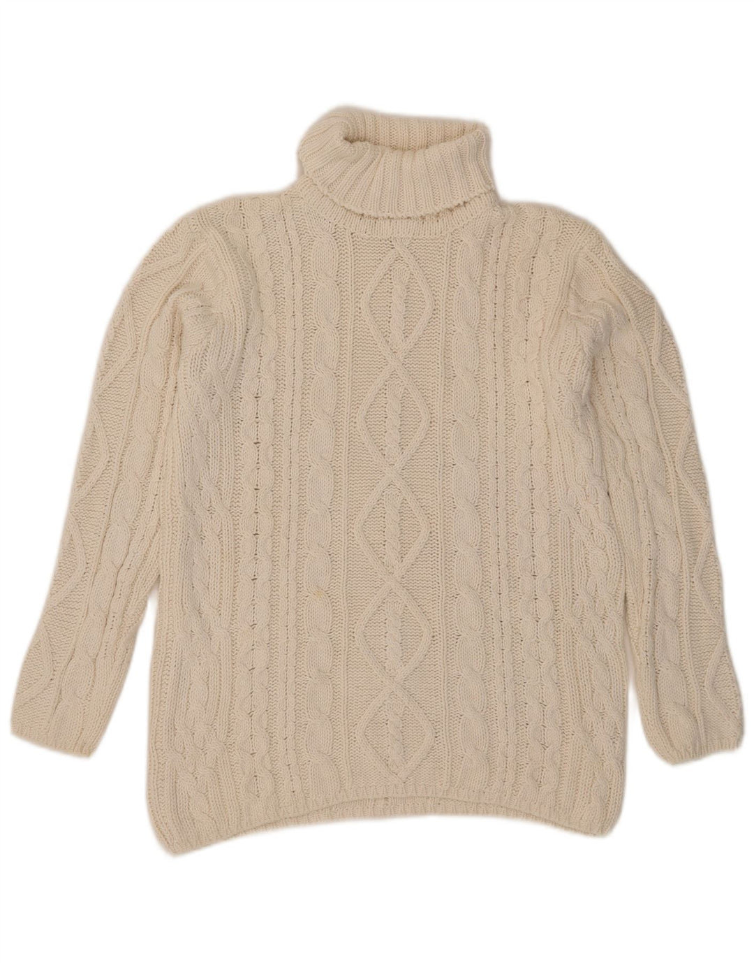 Suéter masculino L.O.G.G com gola redonda, médio off white rami