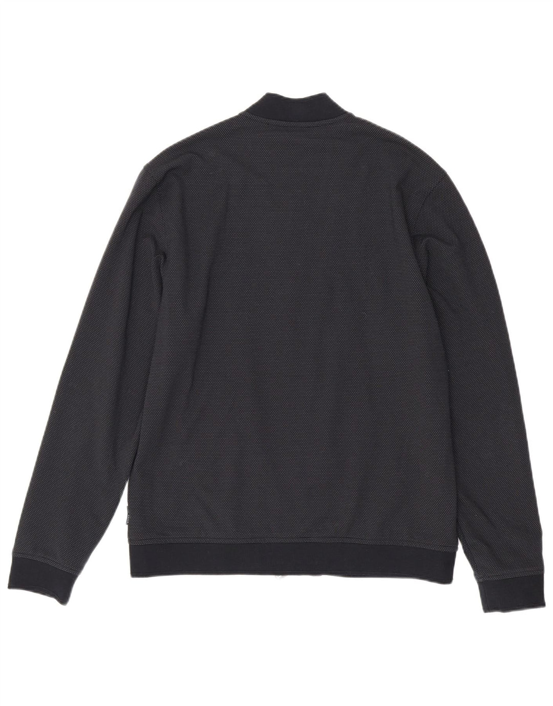 Jaqueta bomber masculina Ted Baker tamanho 4 grande viscose manchada azul marinho
