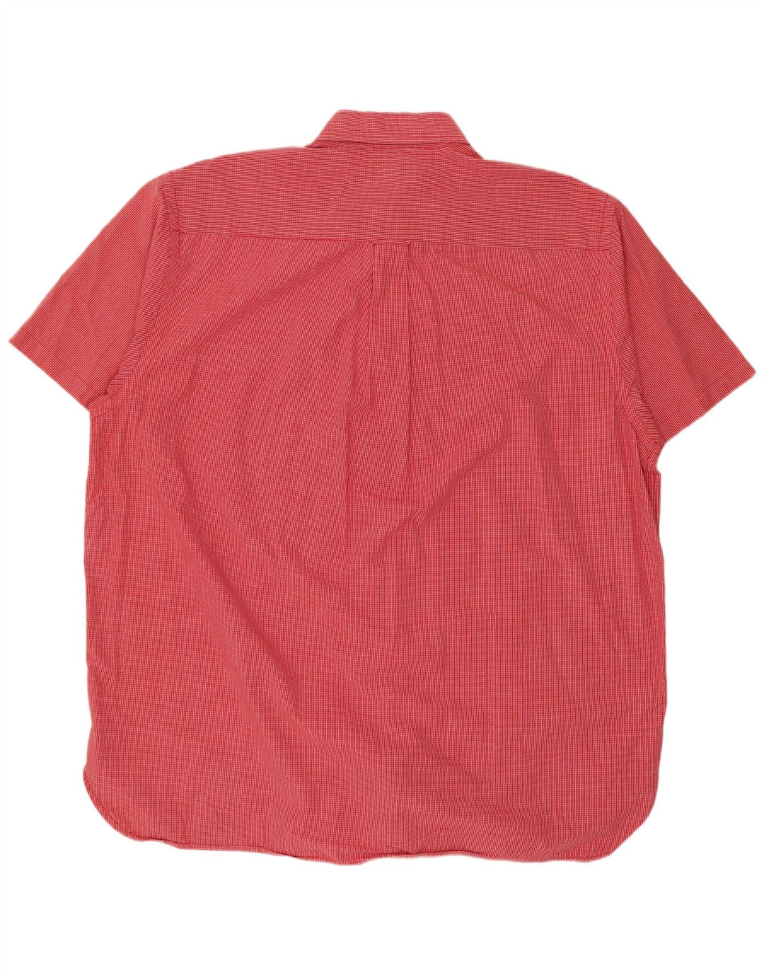 Camisa masculina de manga curta Nautica XL vermelho xadrez algodão