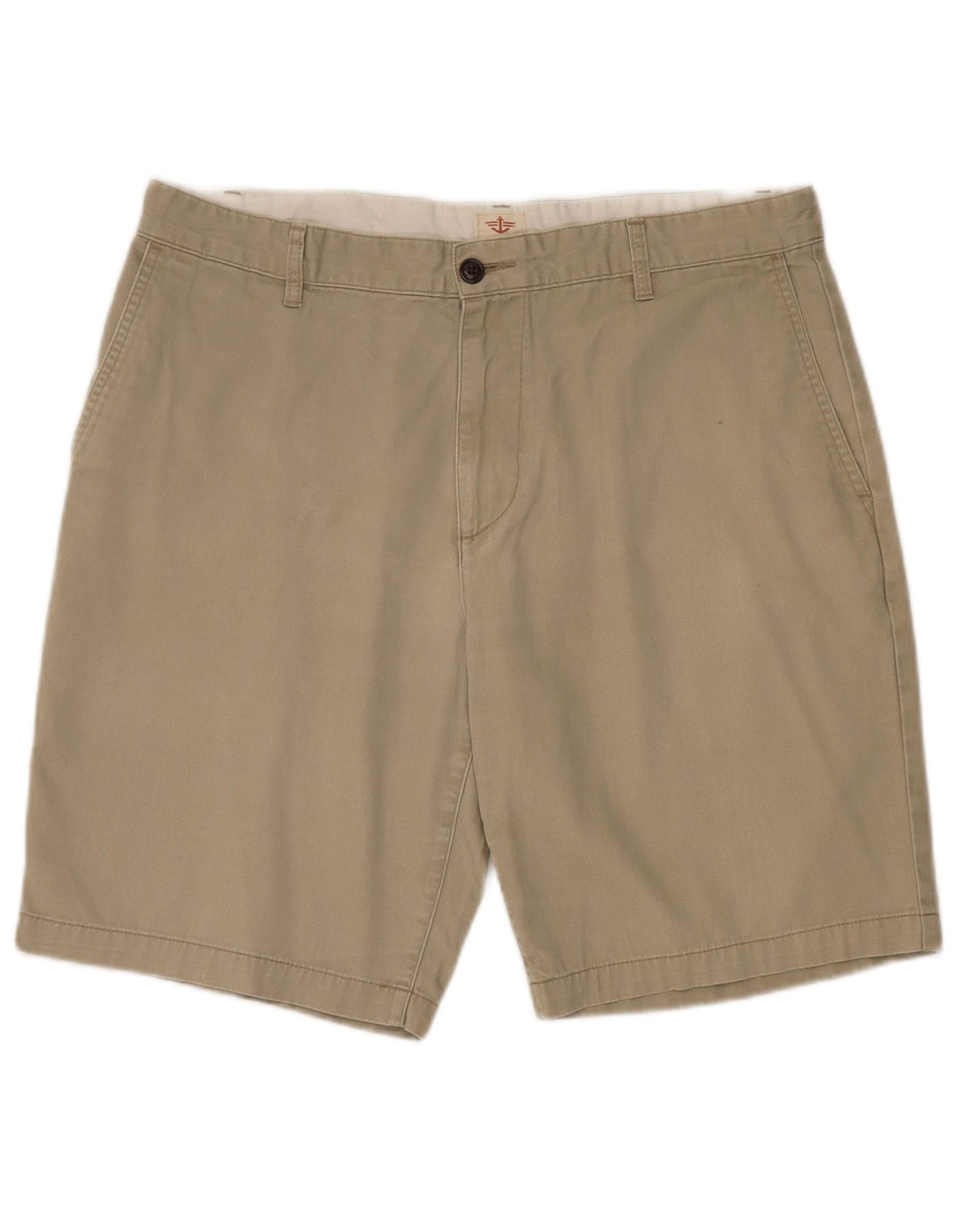 Shorts cargo masculino Dockers W36 grande algodão cáqui