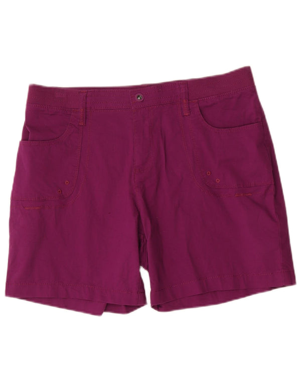 Shorts casuais femininos Lee US 12 grandes W34 algodão roxo
