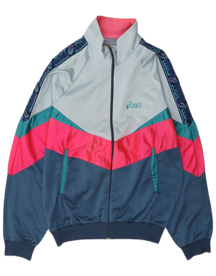 Asics Mens Tracksuit Top Jacket IT 50 Médio Multicolorido Colourblock