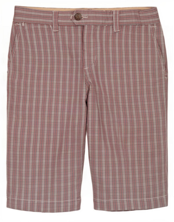 Scotch & Soda Mens Chino Shorts W30 Médio Multicolorido Xadrez Algodão