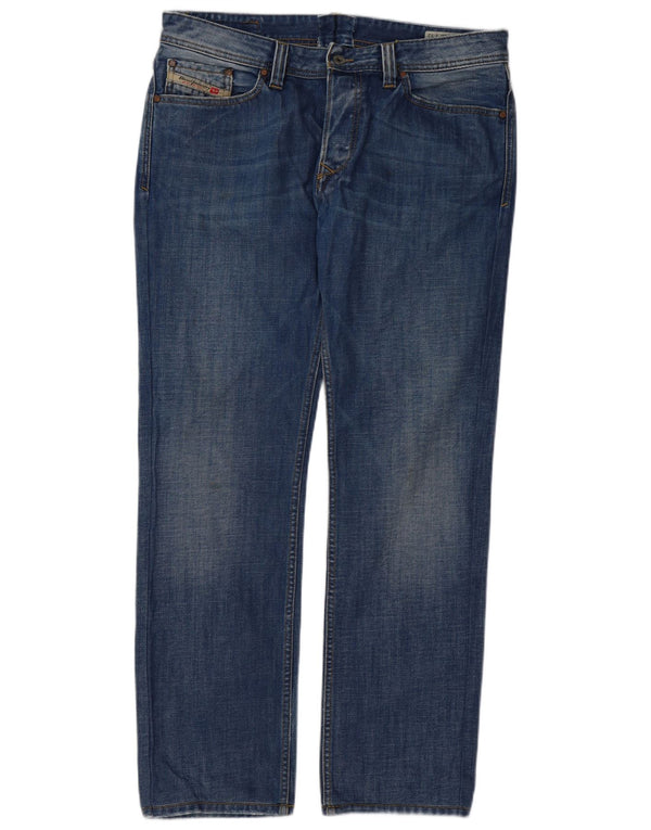 Diesel Masculino Viker Straight Jeans W36 L32 Azul Algodão