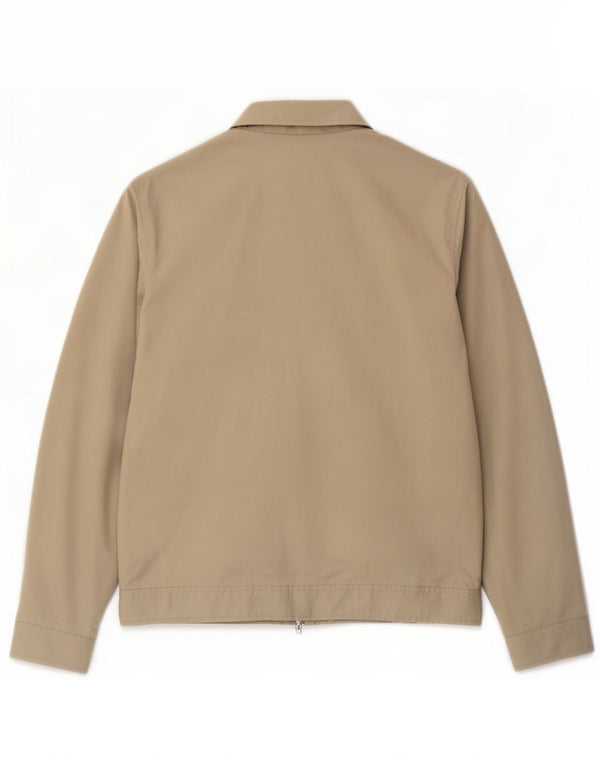 Jaqueta masculina Marks & Spencer Autograph Bomber UK 36 algodão bege pequeno