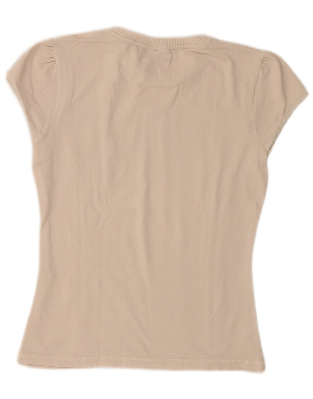Ellesse Camiseta Feminina Top UK 12 Médio Off White
