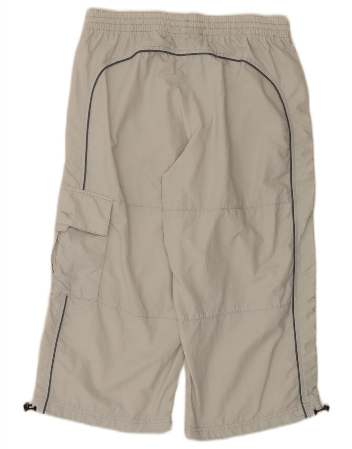 Diadora Mens Bermuda Sport Shorts Grande Off White Poliamida