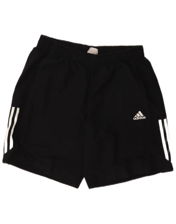 Shorts esportivos masculinos Adidas médio preto poliéster