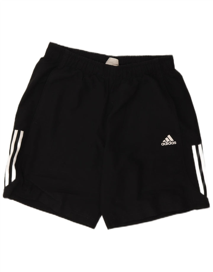 Shorts esportivos masculinos Adidas médio preto poliéster