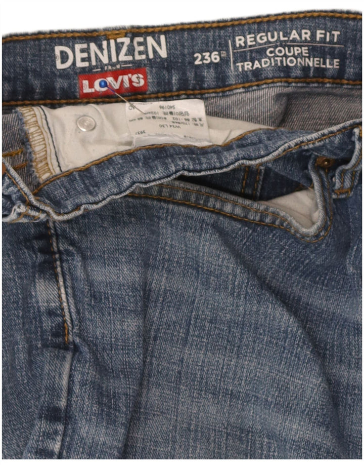 Jeans feminino Levi's Denizen Regular Fit Straight W34 L30 Azul
