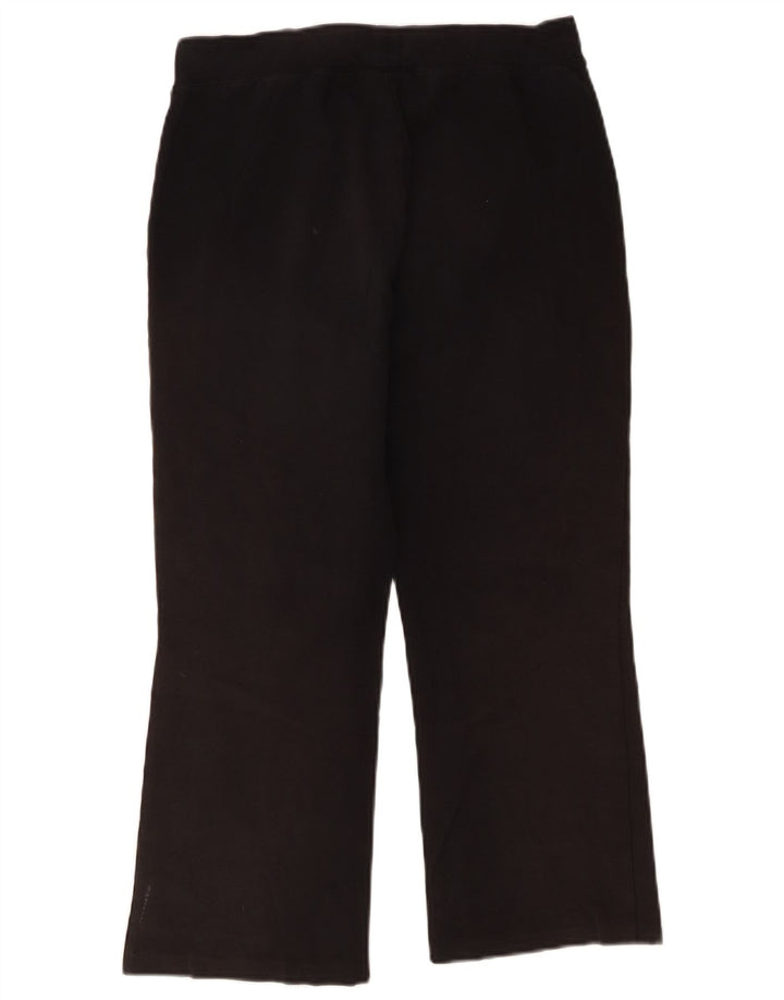 Calça de treino feminina ASICS UK 14 algodão preto médio