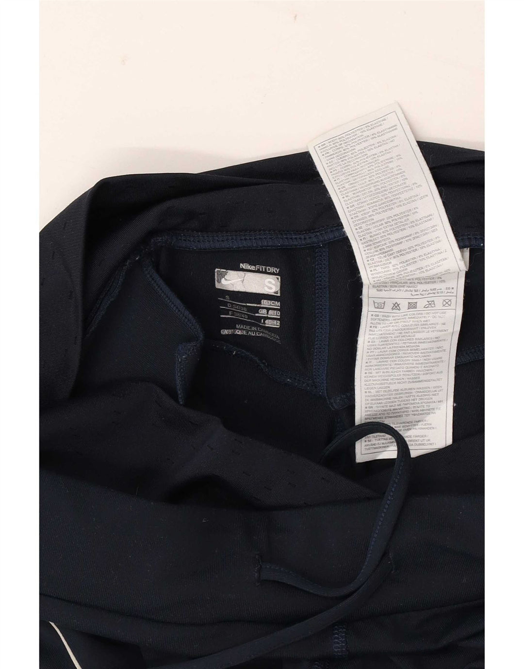 Calça de treino feminina Nike Flare Reino Unido 8/10 pequena azul marinho poliéster