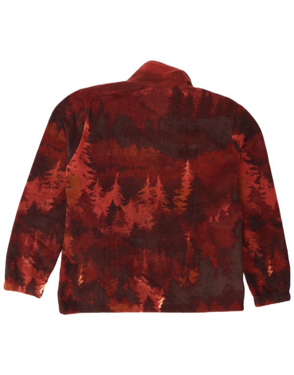 Atlas For Men Mens Graphic Fleece Jacket UK 40 Grande Borgonha Animal Print