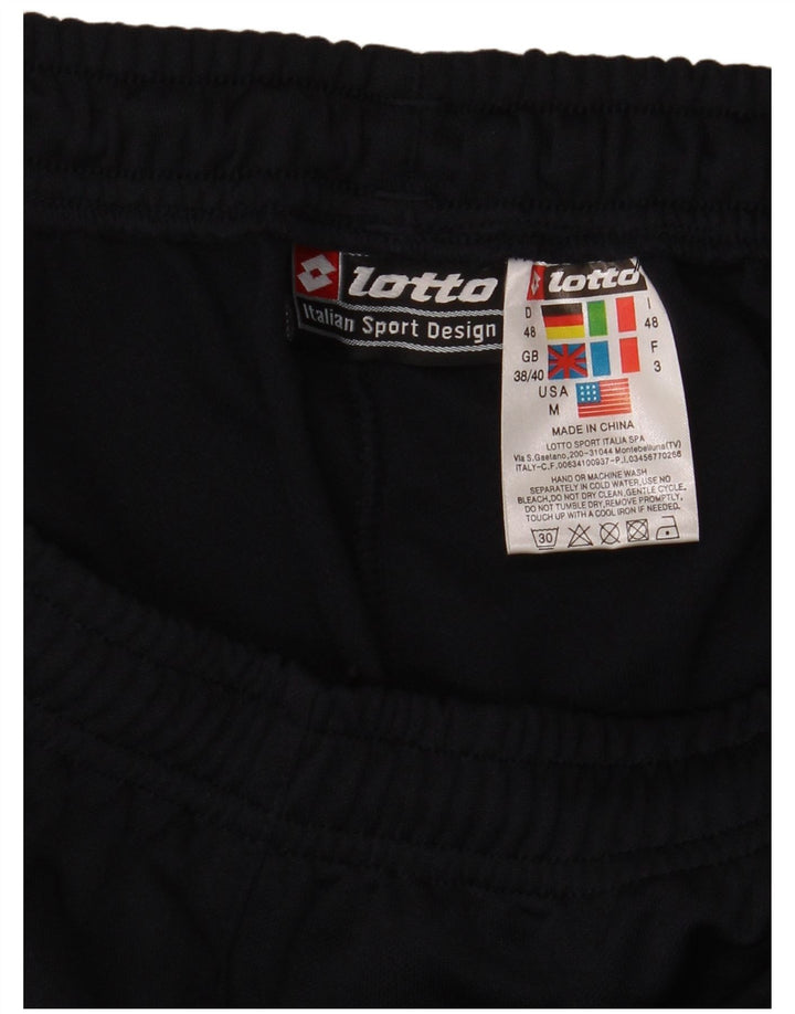 Calça de treino masculina Lotto UK 38/40 poliéster azul marinho médio