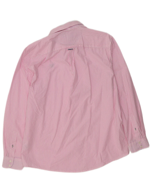 Crew Clothing Camisa masculina clássica de ajuste XL algodão listrado rosa