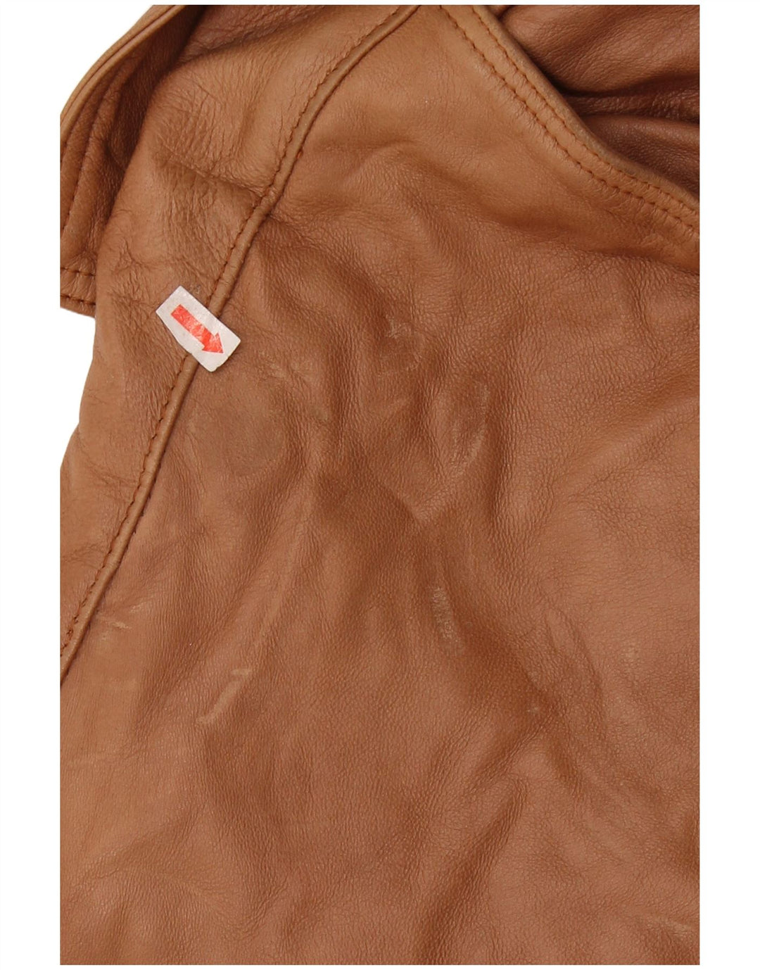 Jaqueta de couro militar masculina VINTAGE Reino Unido 44 2XL couro marrom