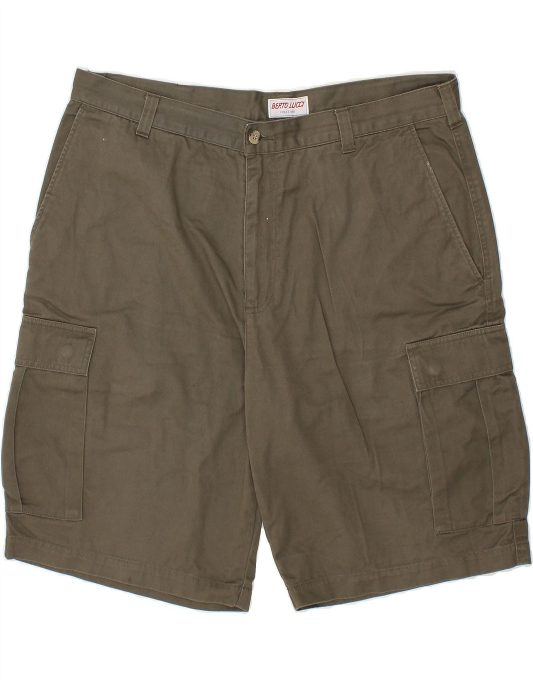 BERTO LUCCI Mens Cargo Trousers W38 XL Brown Cotton Vintage Berto Lucci and Second-Hand Berto Lucci from Messina Hembry 