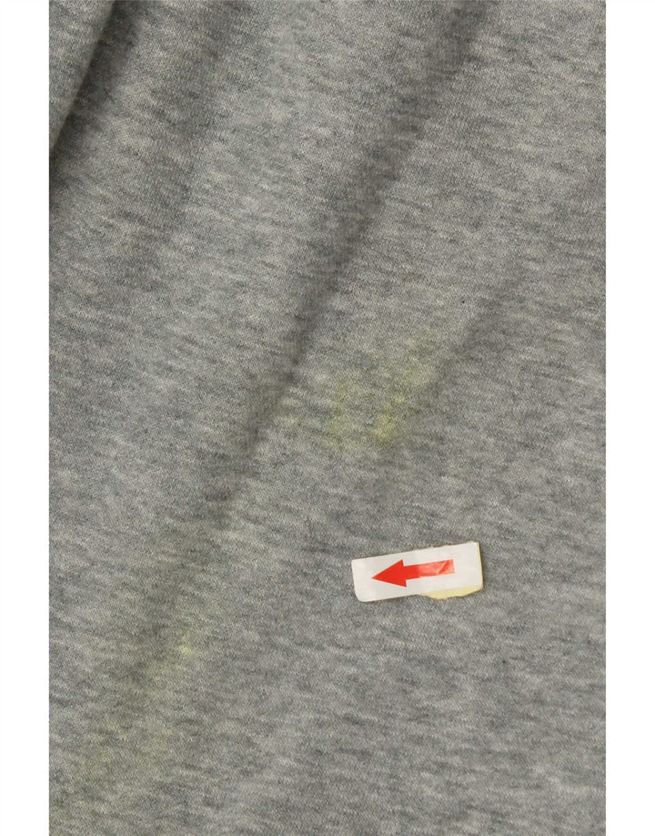 Nike masculino completo agasalho grande cinza colorblock algodão