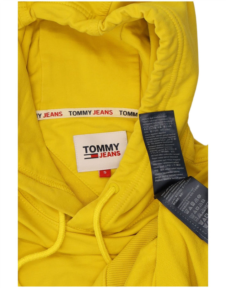 TOMMY HILFIGER moletom com capuz masculino pequeno algodão amarelo