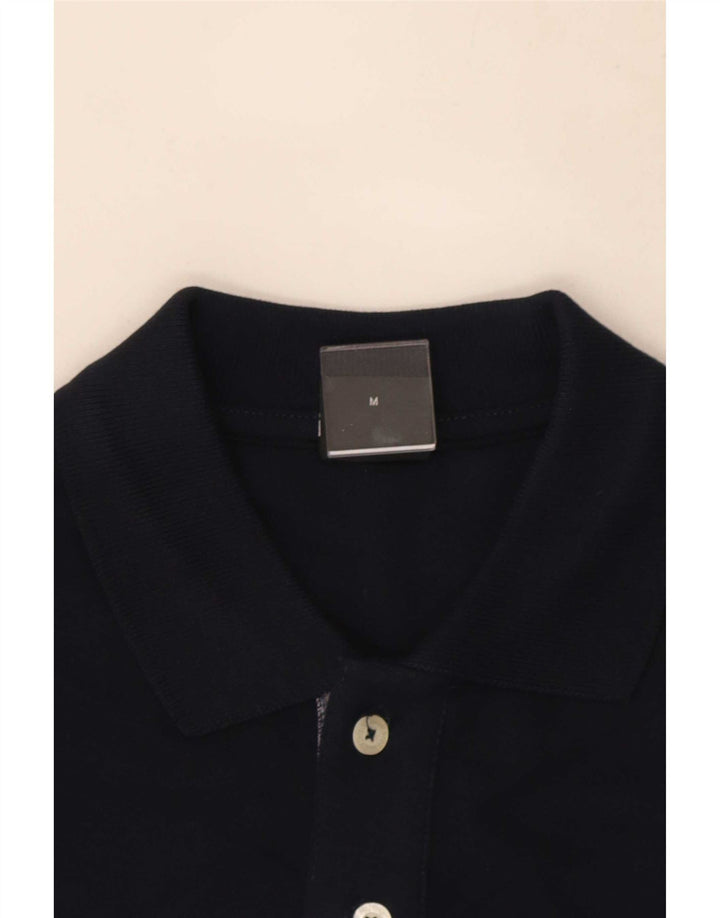 Camisa polo masculina Hugo Boss azul marinho médio